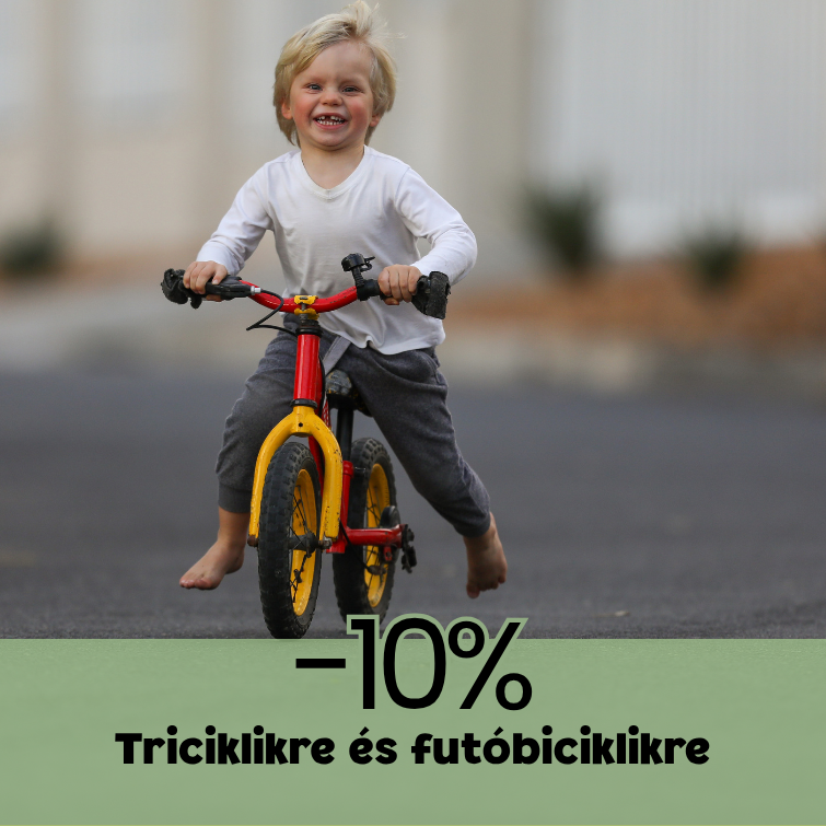 Futóbicikli, tricikli akció