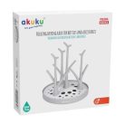 Akuku cumisüveg szárító és csepegtető - szürke
