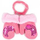 Yo! Bébi téli kesztyű 12 cm - Rózsaszín