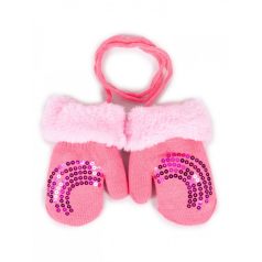 Yo! Bébi téli kesztyű 12 cm - Rózsaszín