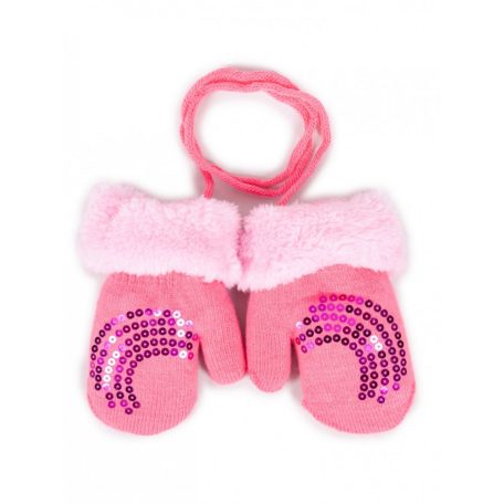 Yo! Bébi téli kesztyű 12 cm - Rózsaszín