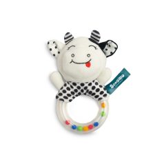 Sensillo plüss csörgő fekete/fehér - boci 