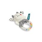 Sensillo plüss csörgő fekete/fehér - boci 