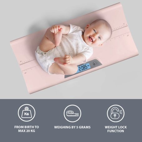 Zopa Digitális babamérleg 0,1-20kg - Grey 