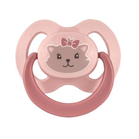 Baby-Nova szilikon fogszabályzós cumi 18+ hó 2db/csom. - cica/kutya