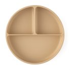 P&M Szilikon osztott tányér, kerek Take&Match Desert Sand 6m+