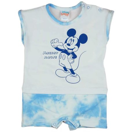 Kisfiú napozó batikolt pamut anyagból Mickey egér mintával (80)