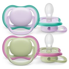   Philips AVENT SCF085/24 Ultra air játszócumi 0-6hó neutral lila lányos, 2 db