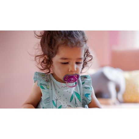 Philips AVENT SCF349/22 Ultra air játszócumi 18hó + lányos mintás, 2 db