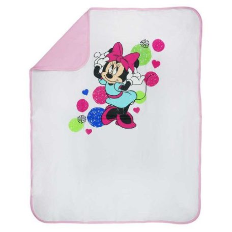 Disney Minnie pamut babatakaró 70x90cm - fehér