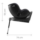 Britax Römer Dualfix M Plus 360°-ban forgatható autósülés 61-105 cm - Space Black