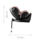 Britax Römer Dualfix Pro Style 360°-ban forgatható autósülés 40-105 cm - Dusty Rose