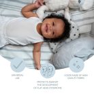 Zopa párna babáknak laposfejűség elleni memóriahabos ergonomikus - Felhő alakú Mint stars