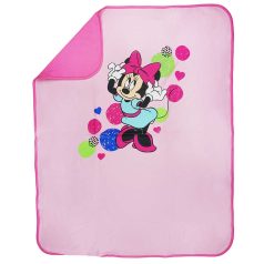 Disney Minnie pamut babatakaró 70x90cm - rózsaszín