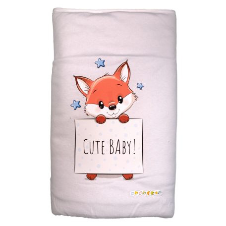 Babastar Pamut bélelt babatakaró 70x90cm - Csillagos róka 