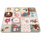 Zopa Jumbo interaktív játszószőnyeg 120x120 cm - Soft Beige