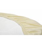 Pamut gumis lepedő mózeskosárba 35*75cm - krémszínű