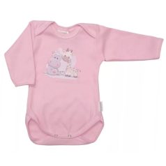   Babastar hosszú ujjú pamut body (74) Best Friend's! rózsaszín 