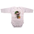 Babastar hosszú ujjú pamut body (56) Koala gitárral 