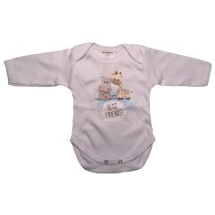   Babastar hosszú ujjú pamut body (50) Best friend's ! kék