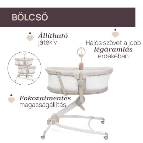 Chicco Baby Hug Armonia 4in1
bölcső-szék - Mother Pearl