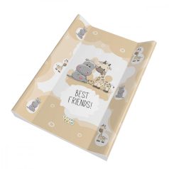   Babastar puha 2 ékes pelenkázó lap 50*70 cm - Best Friends! bézs
