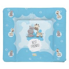   Babastar puha pelenkázó lap 85*75 cm - Best friend's ! kék