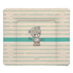   Babastar puha pelenkázó lap 85*75 cm - Türkiz maci + pillangó  