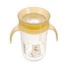 Akuku Non-Spill Cup 9+ varázslatos pohár 240ml - sárga 