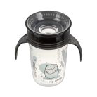 Akuku Non-Spill Cup 9+ varázslatos pohár 240ml - fekete