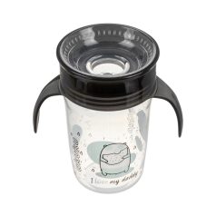 Akuku Non-Spill Cup 9+ varázslatos pohár 240ml - fekete