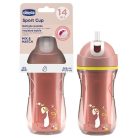 Chicco Sport Cup duplafalú, szívószálas itatókulacs 14m+ pingvin