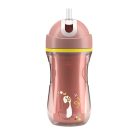 Chicco Sport Cup duplafalú, szívószálas itatókulacs 14m+ pingvin