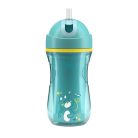Chicco Sport Cup duplafalú, szívószálas itatókulacs 14m+ cica