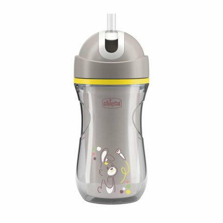 Chicco Sport Cup duplafalú, szívószálas itatókulacs 14m+ nyuszi 
