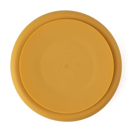 P&M Szilikon osztott tányér, kerek Take&Match Intense Ochre 6m+