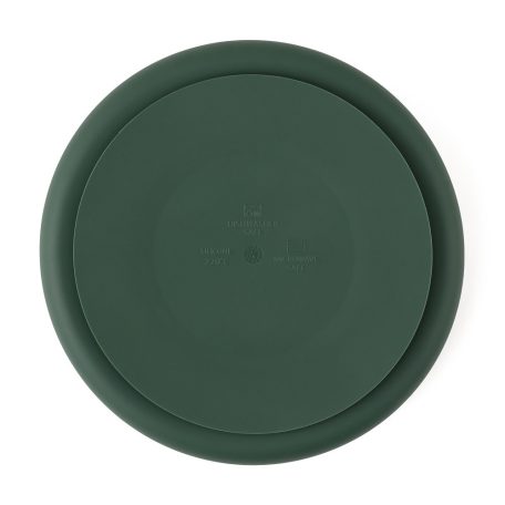P&M Szilikon osztott tányér, kerek Take&Match Misty Green 6m+