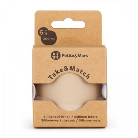 P&M Szilikon bögre Take&Match Desert Sand 6m+