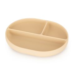   P&M Szilikon osztott tányér, ovális Take&Match Desert Sand 6m+