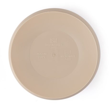 P&M Kétszínű szilikon tál Take&Match Desert Sand 6m+ 