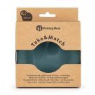 P&M Kétszínű szilikon tál Take&Match Misty Green 6m+ 