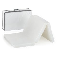   Hordozható összehajtható matrac utazóágyhoz 60x120x5 cm - Calm White