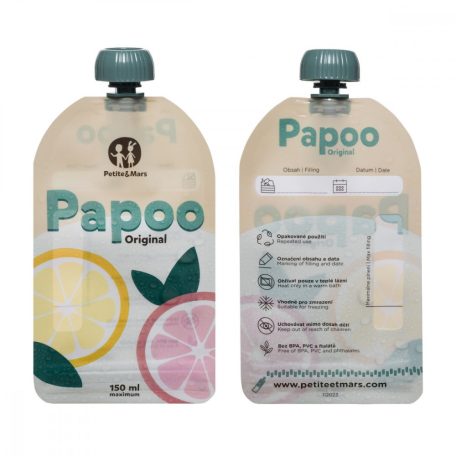 P&M Papoo Original tasak bébiételekhez, 6 db
