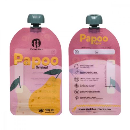 P&M Papoo Original tasak bébiételekhez, 6 db