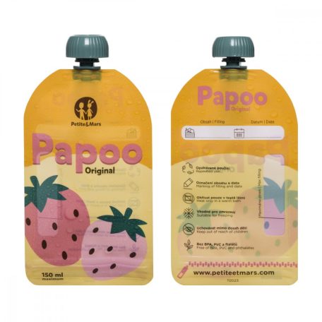 P&M Papoo Original tasak bébiételekhez, 6 db