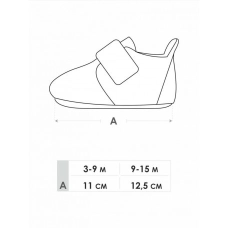 Yo! Bébi Kocsicipő 6-12 hó hímzett virág