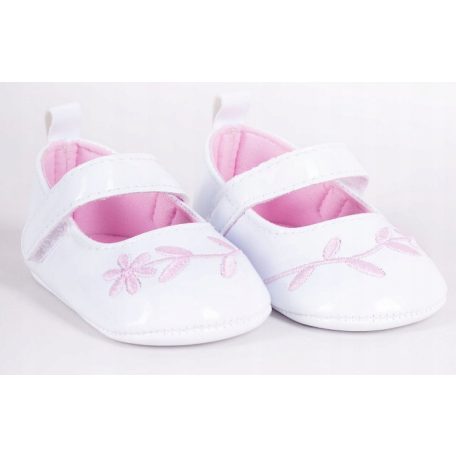 Yo! Bébi Kocsicipő 6-12 hó hímzett virág