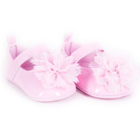 Yo! Bébi Kocsicipő 6-12 hó rózsaszín virág