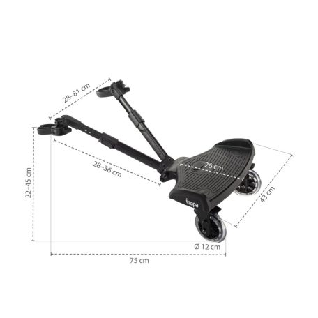 Zopa Segboard 2 testvérfellépő - Black