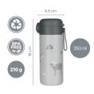 Zopa 350 ml-es termosz szívószállal és szilikon fogantyúval - Mountains